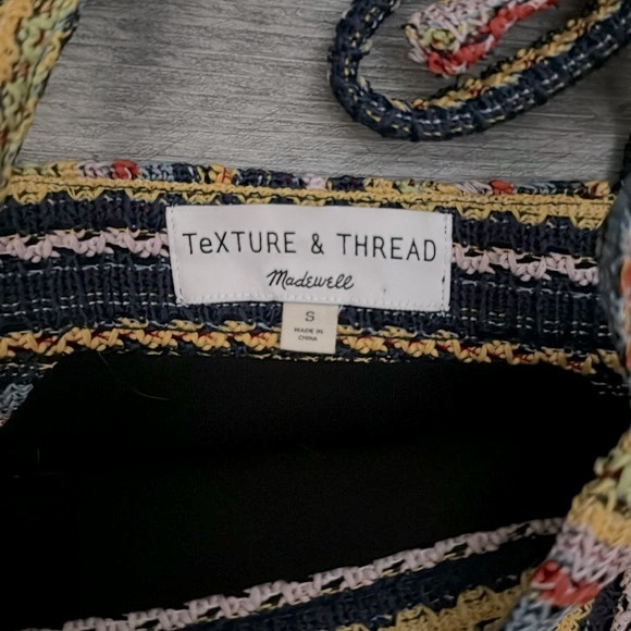 Madewell - Texture and Thread Woven Colorful Unique Top - Small - Picture 4 of 11